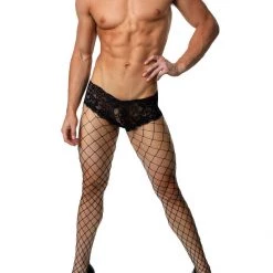 Leg Avenue Fishnets And Lace Panty 5 Leg Avenue Fishnets And Lace Panty