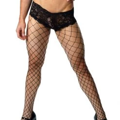 Leg Avenue Fishnets And Lace Panty
