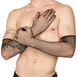 Leg Avenue Elegant Rhinestone Fishnet Gloves Accesories