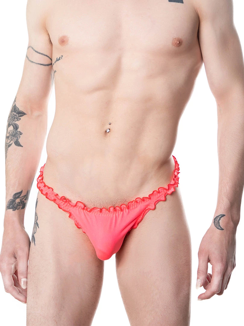 Venetian Plush Frilly Thong Panties 1 Venetian Plush Frilly Thong Panties