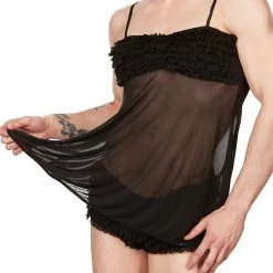 Kerry Lingerie Mesh Babydoll Nightie