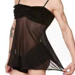 Kerry Lingerie Mesh Babydoll Nightie
