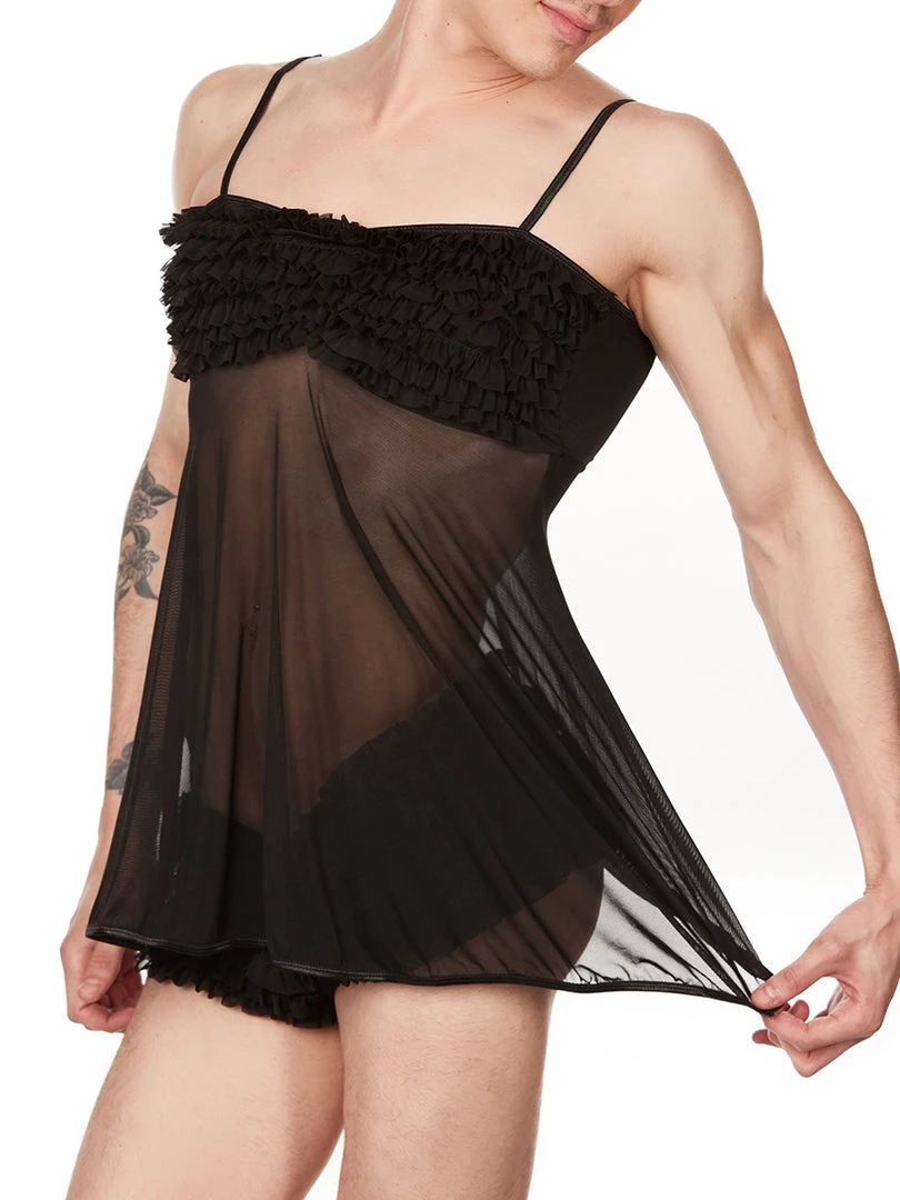 Kerry Lingerie Mesh Babydoll Nightie 2 Kerry Lingerie Mesh Babydoll Nightie