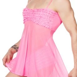 Kerry Lingerie Mesh Babydoll Nightie