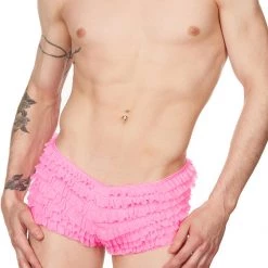 Kerry Mesh Ruffle Shorts