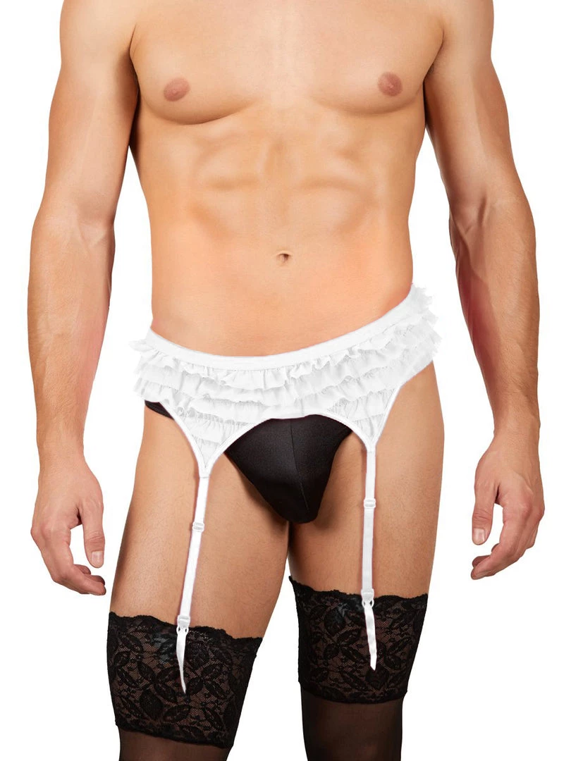 Coquette Frilly Garter Belt Lingerie 2 Coquette Frilly Garter Belt Lingerie