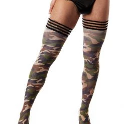 Kixies Accesories Camo Thigh High