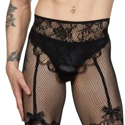 Leg Avenue Crotchless Garter Tights 5 Leg Avenue Crotchless Garter Tights