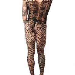 Kixies Fishnet And Lace Bodystocking Accesories 5 Kixies Fishnet And Lace Bodystocking Accesories