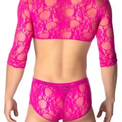 Leg Avenue Floral Lace V-Neck Teddy