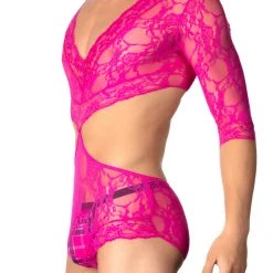 Leg Avenue Floral Lace V-Neck Teddy 5 Leg Avenue Floral Lace V-Neck Teddy