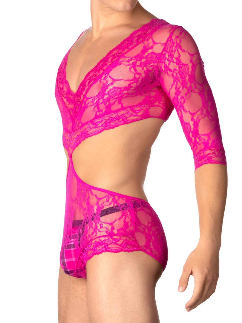 Leg Avenue Floral Lace V-Neck Teddy 3 Leg Avenue Floral Lace V-Neck Teddy