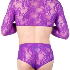 Leg Avenue Floral Lace V-Neck Teddy LaceLace