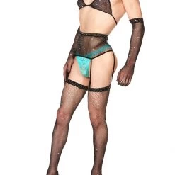 Leg Avenue Rhinestone 4-Piece Set 5 Leg Avenue Rhinestone 4-Piece Set