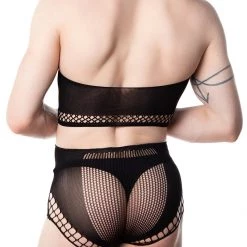 Leg Avenue Halter Crop Top & High Waist Panty Set Accesories