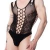 Leg Avenue LaceLace Fishnet And Lace Bodysuit