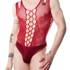 Leg Avenue Lingerie Fishnet And Lace Bodysuit