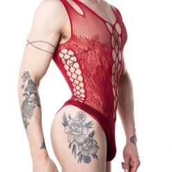 Leg Avenue Lingerie Fishnet And Lace Bodysuit