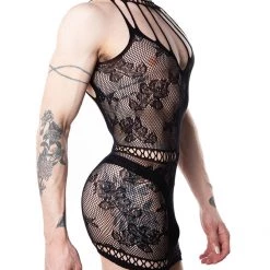 Leg Avenue Strappy Lace Mini Dress LaceLace