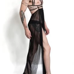 Leg Avenue Cage Strap Mesh Gown Accesories
