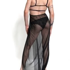 Leg Avenue Cage Strap Mesh Gown Accesories