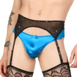 Leg Avenue Lingerie Rhinestone Garter Belt