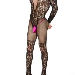 Leg Avenue Long Sleeve Lace Bodystocking Lingerie 5 Leg Avenue Long Sleeve Lace Bodystocking Lingerie