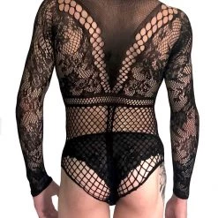 Leg Avenue Long Sleeve Fishnet Bodysuit