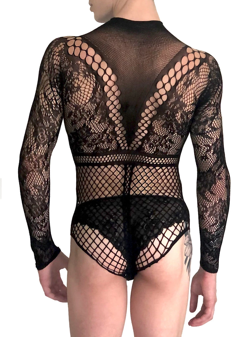 Leg Avenue Long Sleeve Fishnet Bodysuit 2 Leg Avenue Long Sleeve Fishnet Bodysuit