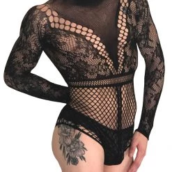 Leg Avenue Long Sleeve Fishnet Bodysuit 5 Leg Avenue Long Sleeve Fishnet Bodysuit