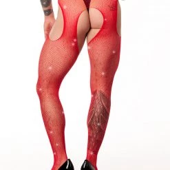 Leg Avenue Crystal Fishnet Pantyhose Accesories