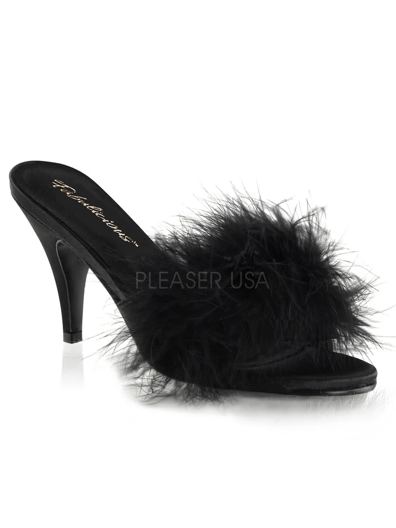 Pleaser USA Marabou Slip-On 3 Pleaser USA Marabou Slip-On