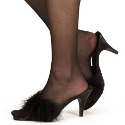 Pleaser USA Marabou Slip-On