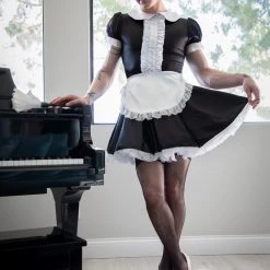 Kerry SatinSatin French Maid Dress