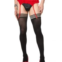 Kixies Accesories Ribbed Thigh High